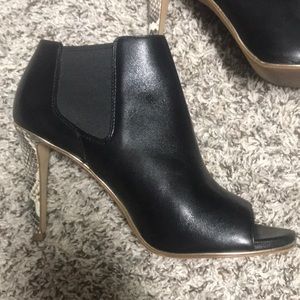 Coach // Women’s Leather, Snake Heeled Booties